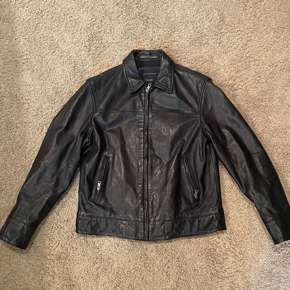 Banana Republic Zip Leather Jacket